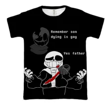 3D футболка Undertale - Remember son!