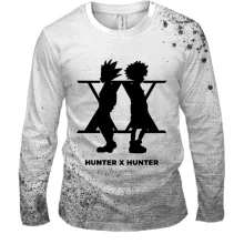 Чоловічий 3D лонгслів Hunter X Hunter – силует героїв