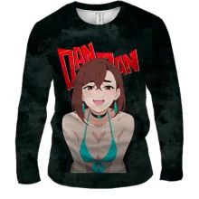 Чоловічий 3D лонгслів Momo Ayase - Dandadan