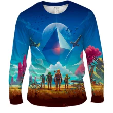 Чоловічий 3D лонгслів No Man's Sky