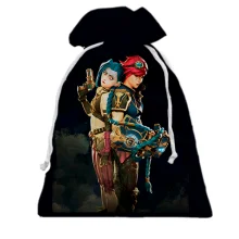 3D Подарочный мешочек Vi and Jinx - Arcane