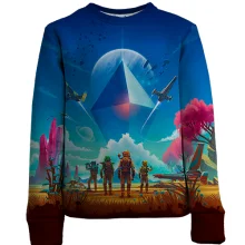 Дитячий 3D світшот No Man's Sky
