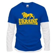 Комбінований лонгслів з написом "Ukraine"