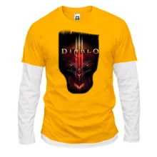 Комбинированный лонгслив с Diablo