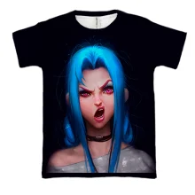 3D футболка Jinx - League of Legends, Arcane