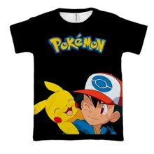 3D футболка Эш и Пикачу - Pokemon