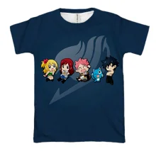 3D футболка Fairy Tail - Chibi Heroes