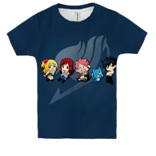 Дитяча 3D футболка Fairy Tail - Chibi Heroes