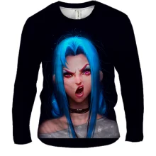 Чоловічий 3D лонгслів Jinx - League of Legends, Arcane