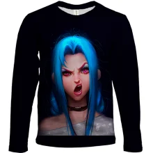 Дитячий 3D лонгслів Jinx - League of Legends, Arcane