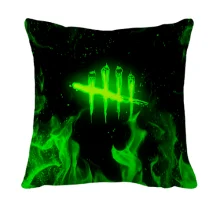 3D подушка Dead by Daylight green logo