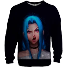3D свитшот Jinx - League of Legends, Arcane