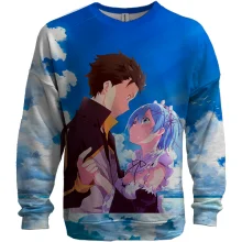 3D світшот Субару та Рем - Re:Zero