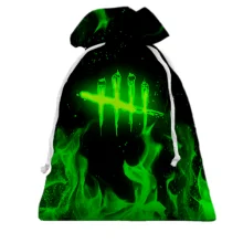 3D Подарунковий мішечок Dead by Daylight green logo
