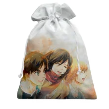 3D Подарунковий мішечок Eren, Mikasa, Armin - AoT