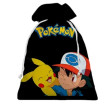 3D Подарочный мешочек Эш и Пикачу - Pokemon