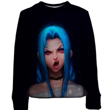Дитячий 3D світшот Jinx - League of Legends, Arcane