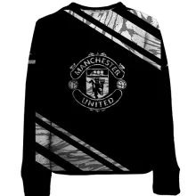 Детский 3D свитшот "Manchester United" черно-белая