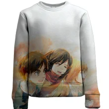 Дитячий 3D світшот Eren, Mikasa, Armin - AoT