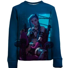 Дитячий 3D світшот JINX - LoL