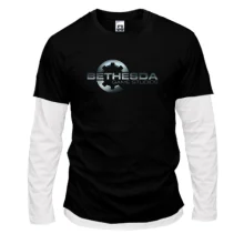 Комбинированный лонгслив с логотипом Bethesda