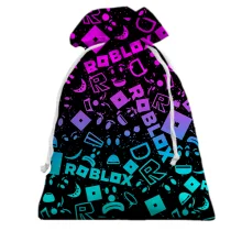 3D Подарочный мешочек ROBLOX neon logo pattern