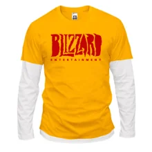 Комбинированный лонгслив с логотипом Blizzard