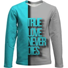 Детский 3D лонгслив True Love Never Dies