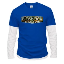Комбинированный лонгслив с логотипом игры Bioshock
