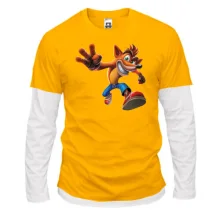 Комбинированный лонгслив с Crash Bandicoot 2