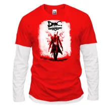 Комбинированный лонгслив с постером игры Devil May Cry