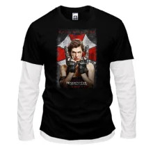 Комбинированный лонгслив с обложкой игры Resident Evil