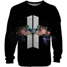 3D свитшот BTS с цветами