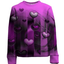 Дитячий 3D світшот Love Heart (2)