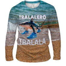 Мужской 3D лонгслив Tralaleo Tralala