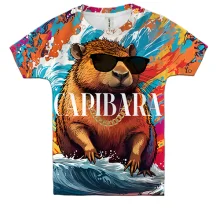 Детская 3D футболка Capibara