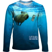 Дитячий 3D лонгслів Capibara - Nirvana