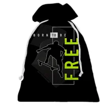 3D Подарочный мешочек Skateboarding - Born to be Free