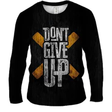 Мужской 3D лонгслив Don`t Give Up