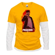 Комбінований лонгслів з постером Preacher