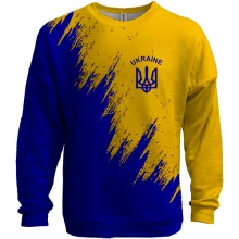 3D свитшот Ukraine (желто-синяя)
