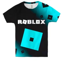 Дитяча 3D футболка Roblox лого