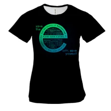 Жіноча 3D футболка Save the Earth