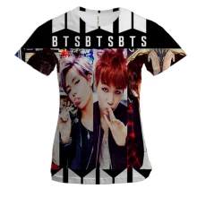 Жіноча 3D футболка з групою БТС (BTS) K-POP