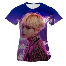 Жіноча 3D футболка з группой БТС (BTS K-POP) АРМІЯ