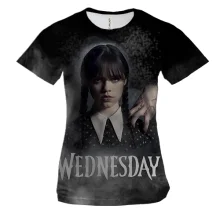 Женская 3D футболка Wednesday и Thing