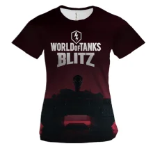 Жіноча 3D футболка World of Tanks Blitz з танком
