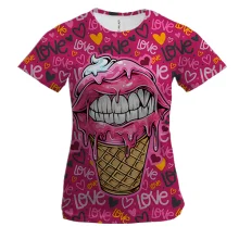 Жіноча 3D футболка Love ice cream