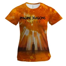 Жіноча 3D футболка Imagine Dragons rise up