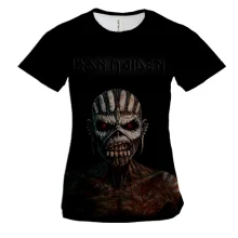 Жіноча 3D футболка Iron Maiden з Едді в образі шамана